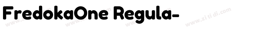 FredokaOne Regula字体转换